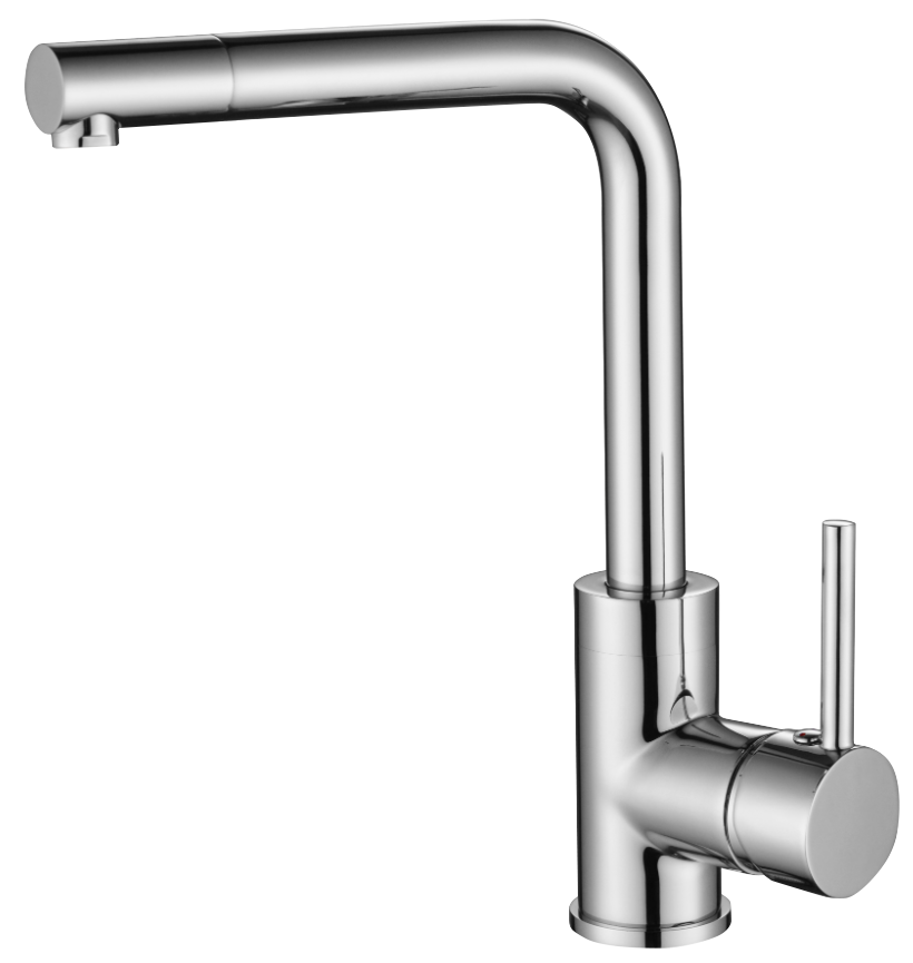 Ausmann Lavea chromen keukenkraan met draaibare uitloop en draaibare perlator 