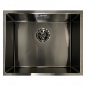 Ausmann Mosel RVS spoelbak antraciet kleur PVD Gun Metal 50x40 onderbouw vlakbouw en opbouw