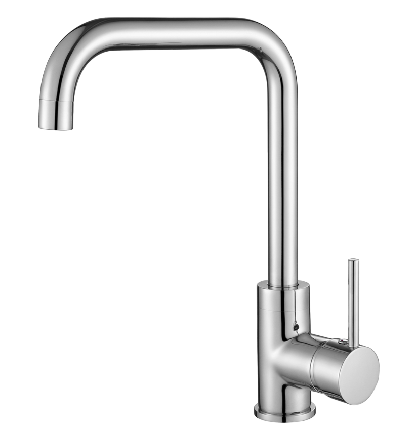 Ausmann Peter keukenmengkraan met draaibare uitloop chroom volledig metaal 