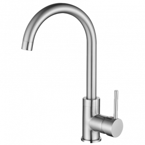 Ausmann Petra keukenmengkraan met draaibare uitloop volledig RVS gepolijst