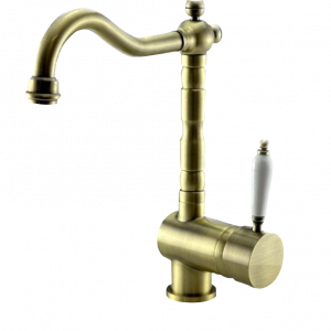 Edward Nostalgische keukenkraan met draaibare uitloop Brons klassiek